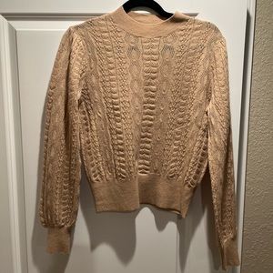 DEMYLEE x J. Crew Tan Wool Sweater
